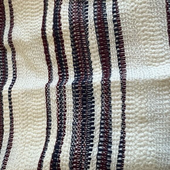 Adorne Dress 4 Knee Length Striped Red Sleeveless Lined Aztec Office Party Knit - Picture 7 of 9